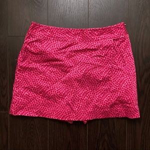 Ann Taylor Mini Skort Pink Printed